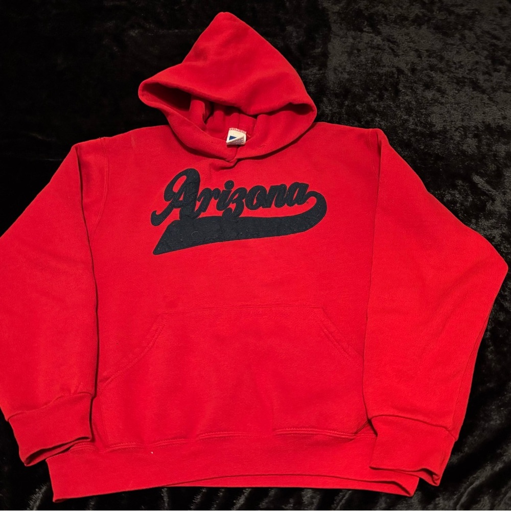 Mens Small Vintage Arizona Wildcats Russell Athletic Hoodie Sweatshirt